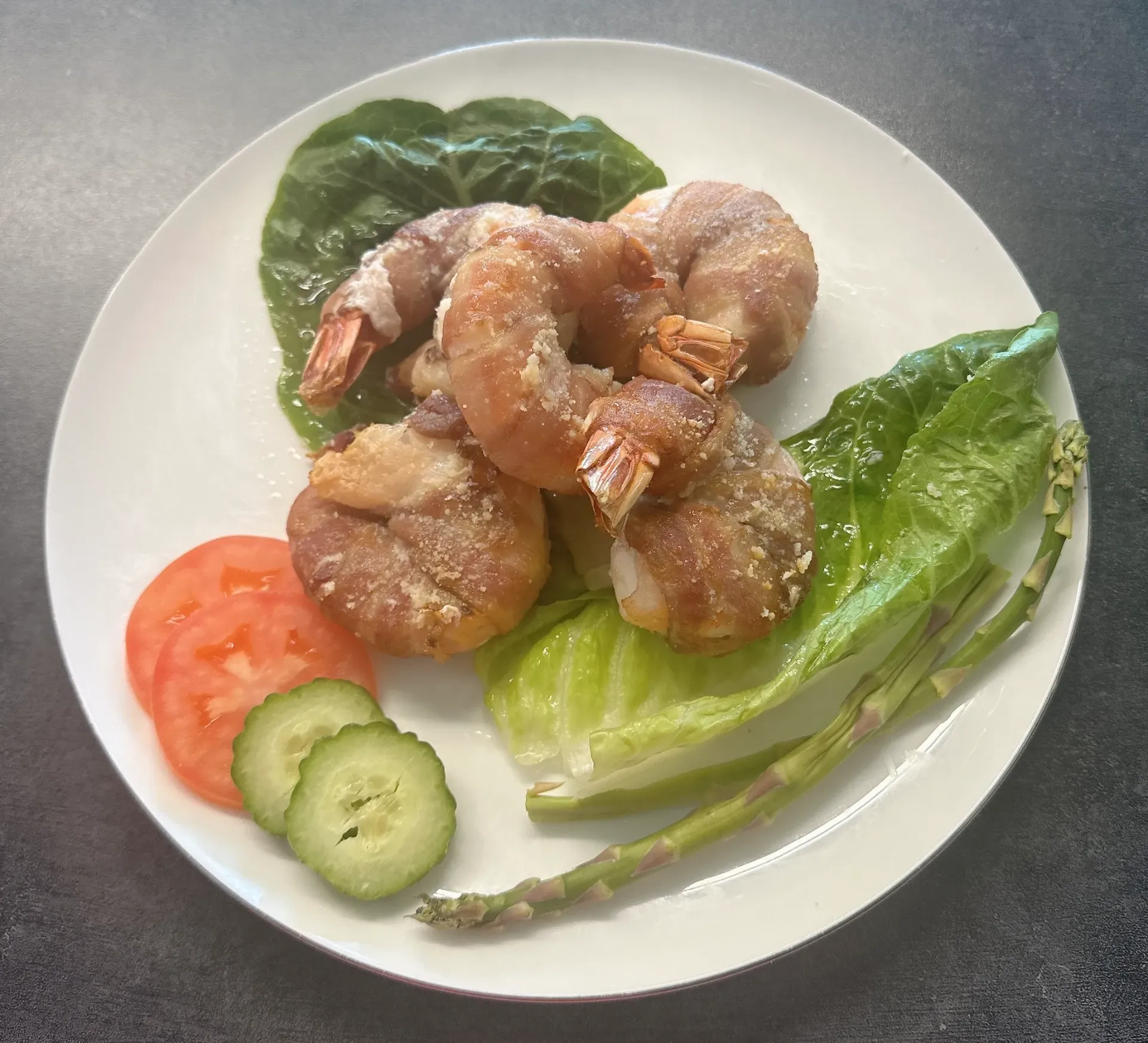 [SQ0749228] Bacon-wrapped Black Tiger Shrimp 6/8